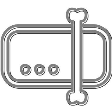 Dosyayı yeniden adlandır. Web simgesi basit illüstrasyon