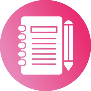 Gündem web simgesi, vektör illüstrasyonu