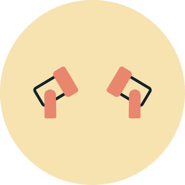 Spotlights modern simgesinin vektör illüstrasyonu                   