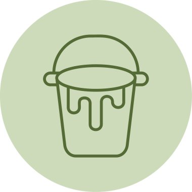 Kova. Web simgesi basit illüstrasyon