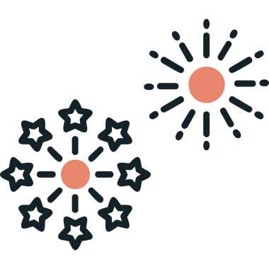 Vektör illüstrasyonu, simge Havai fişek ögesi 