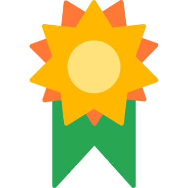 Rozet Web simgesi basit illüstrasyon 