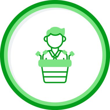 Konuşma özgürlüğü web simgesi vektör illüstrasyonu