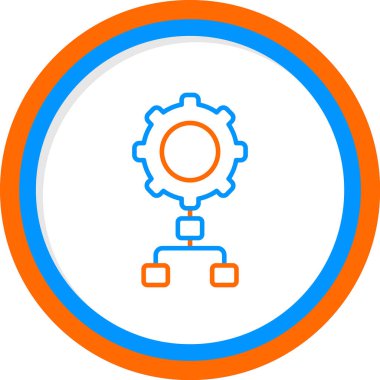 Uygulama süreci simgesi, vektör illüstrasyonu basit tasarım