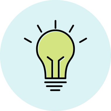 Idea web icon simple illustration 