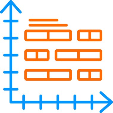 bar çizelgesi simgesi, vektör illüstrasyonu 