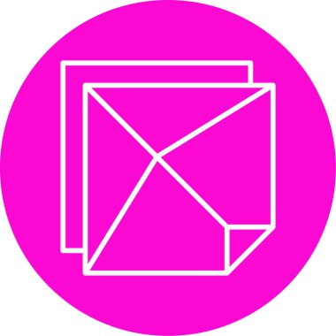 Kağıt. Web simgesi basit illüstrasyon