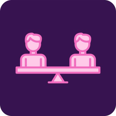 Modern Eşitlik simgesinin vektör illüstrasyonu                