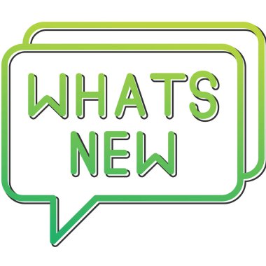 Yeni metin web simgesi, vektör illüstrasyonlu konuşma balonu