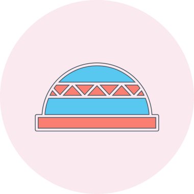 Bosu Ball web simgesi vektör illüstrasyonu