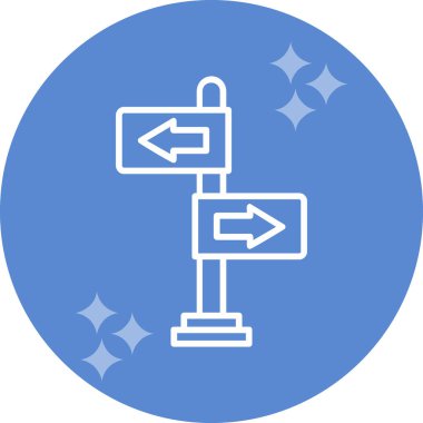 yönler web simgesi basit tasarım 