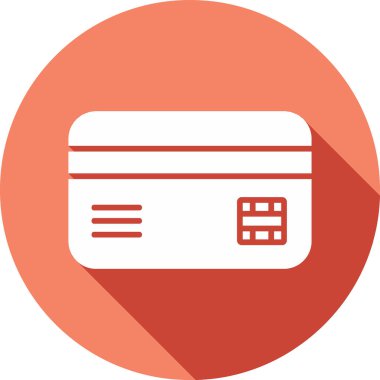 Kredi Kartı. Web simgesi basit illüstrasyon 