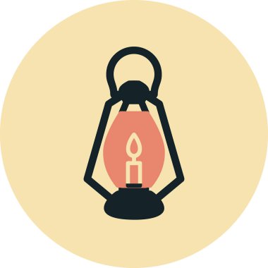 Bir fener ağ simgesinin vektör illüstrasyonu