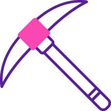 pickaxe web icon, vector illustration                              