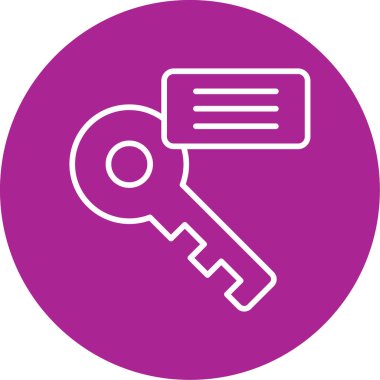 Anahtar kelime web simgesi. vektör illüstrasyonu