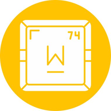 Periyodik tablo simgesinin Tungsten kimyasal ögesi