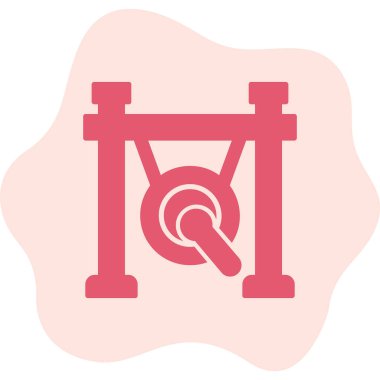 gong simgesi web basit illüstrasyon