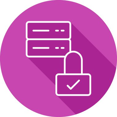 Güvenli simgenin vektör illüstrasyonu 