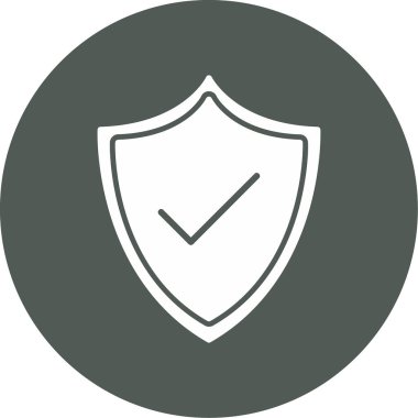 kalkan simgesi web basit illüstrasyon