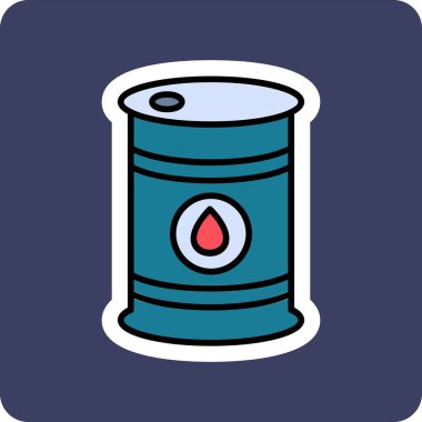 Petrol varil simge vektör çizim