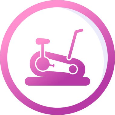 Sabit Bisiklet simge vektör çizim