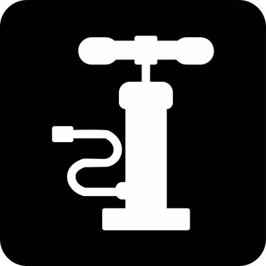 Hava pompası. Web simgesi basit illüstrasyon         