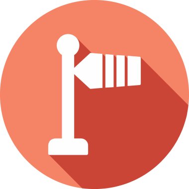 Modern Rüzgar İşareti simgesinin vektör illüstrasyonu                