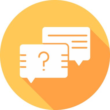 Sohbet baloncukları simgesi, vektör illüstrasyonu basit tasarım