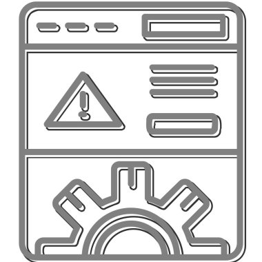 Web simgesi, vektör illüstrasyonuName