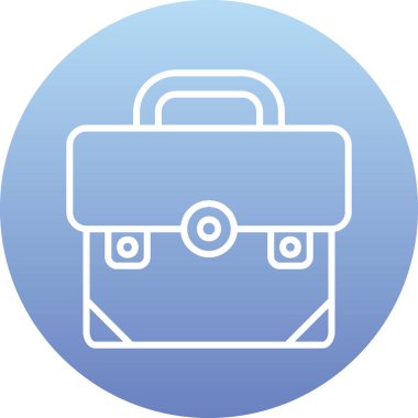 Bavul. Web simgesi basit illüstrasyon 