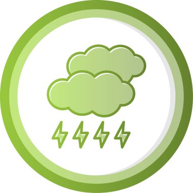 Storm Web simgesi, vektör illüstrasyonu 