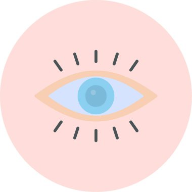 vizyon. Web simgesi basit illüstrasyon