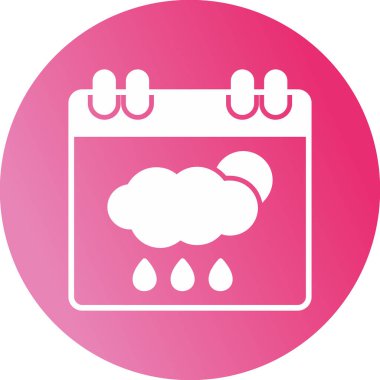 Takvim simgesi, vektör illüstrasyonu basit tasarım