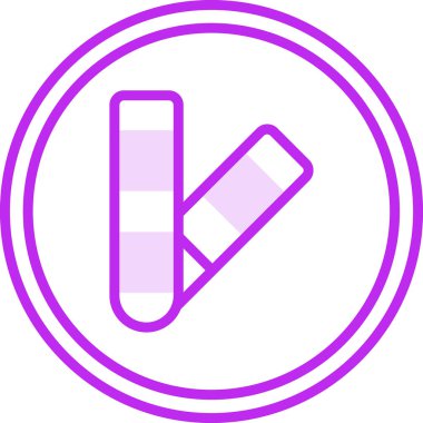 Renk Paleti web simgesi vektör çizimi