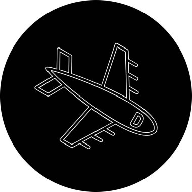  Uçak. Web simgesi basit illüstrasyon
