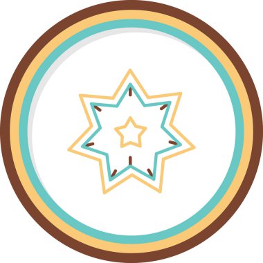 yıldız web simgesi basit illüstrasyon 