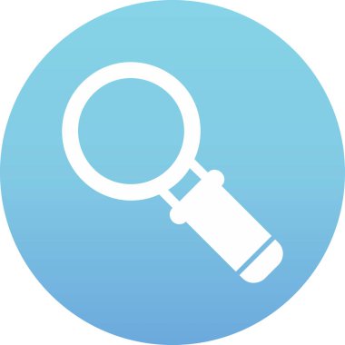 Büyütme cam simgesi, vektör illüstrasyonu 