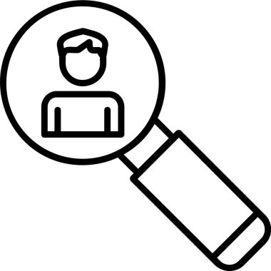 Asker Adayı Web simgesi vektör illüstrasyonu