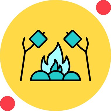 Web simgesi vektör resimlemesi kızartılıyor