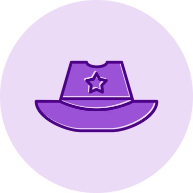 Şapka kutsal kişilerin resmi, basit vektör çizim 