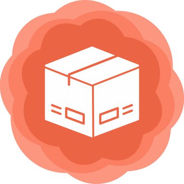 Paket, dağıtım simgesi vektör illüstrasyonu 