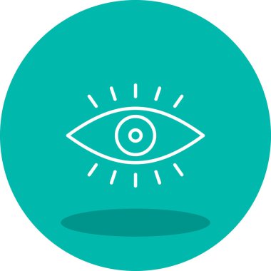 vizyon. Web simgesi basit illüstrasyon