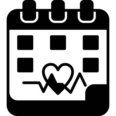 Takvim simgesi, vektör illüstrasyonu basit tasarım