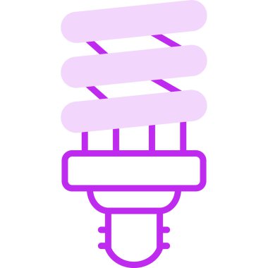 spiral ampul ikonu web basit illüstrasyon