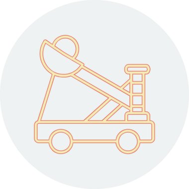 Mancınık. Web simgesi basit illüstrasyon              