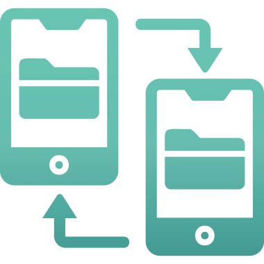 vector illustration of File Transfer modern icon            