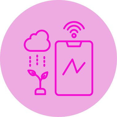 İklim web simgesi vektör illüstrasyonu