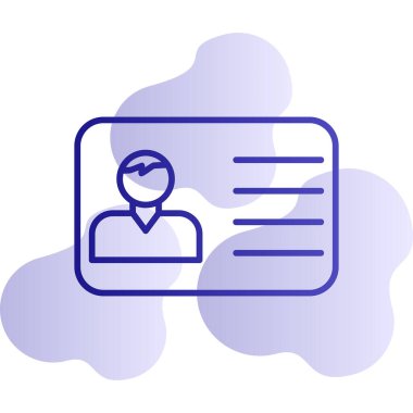 Ofis Kimliği Web simgesi, vektör illüstrasyonu