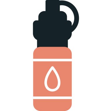 Su şişesi. Web simgesi basit illüstrasyon