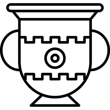 Amforo web simgesinin vektör illüstrasyonu             